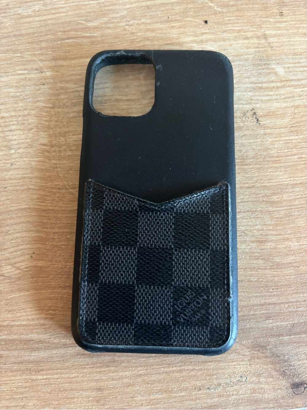 Louis Vuitton Black Damier Graphite Card Pocket Phone Cover